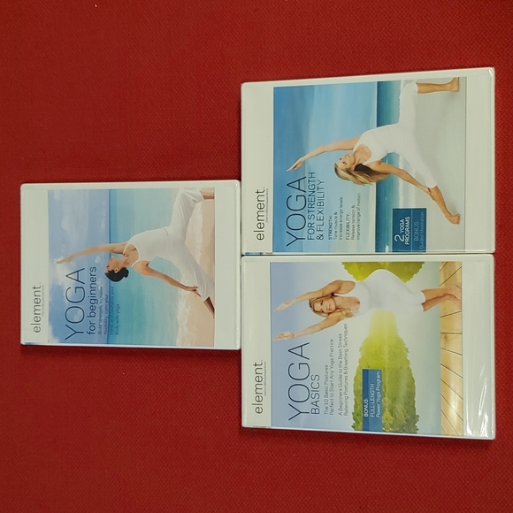 3 DVDs YOGA Beginners Basic Strength and Flexibility NIP - Picture 1 of 10